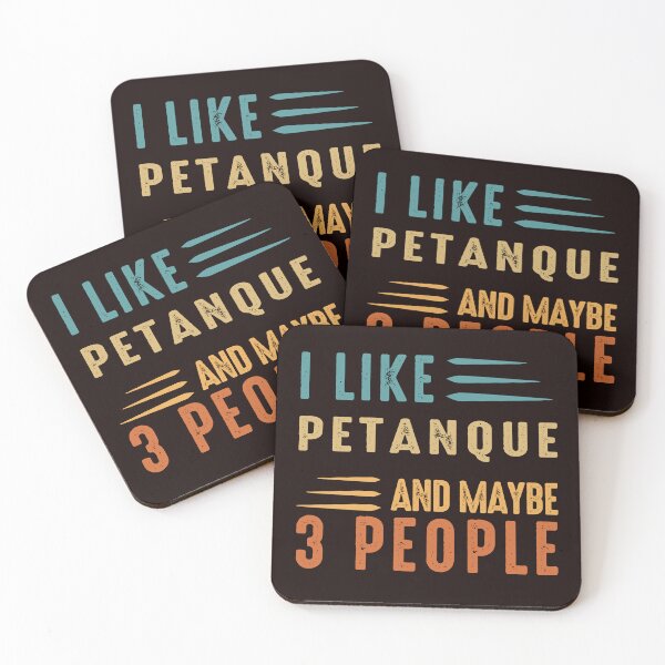 Item preview, I Like Petanque And Maybe 3 People, Funny Petanque, Petanque Boule Bocce Player Funny Saying designed and sold by Aerial Addicts.