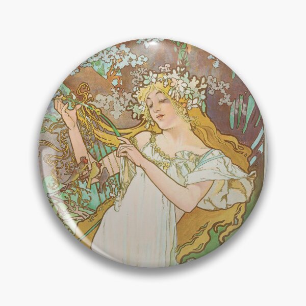 Item preview, Les Saisons 2 -Alphonse Mucha -Art Nouveau Mucha -Vintage Alphonse Woman Nouveau designed and sold by TeeARTHY.