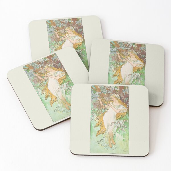 Item preview, Les Saisons 2 -Alphonse Mucha -Art Nouveau Mucha -Vintage Alphonse Woman Nouveau designed and sold by TeeARTHY.