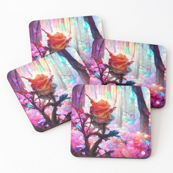 Item preview, Beautiful fantasy landscape enchanted rose garden designed and sold by ArtbyACcreative.
