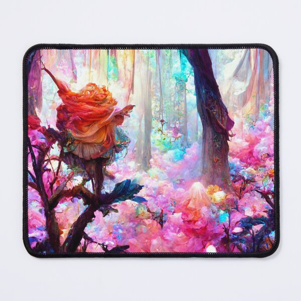 Item preview, Beautiful fantasy landscape enchanted rose garden designed and sold by ArtbyACcreative.