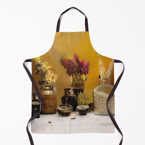 Item preview, Oil painting dried flowers and herbs herbal apothecary designed and sold by CattlettArt.