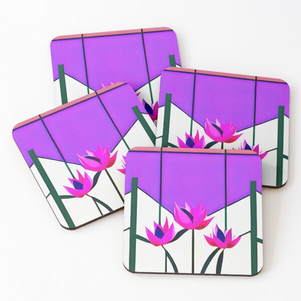 Item preview, Lotus Flowers- Abstract- Stained Glass designed and sold by tinytiger77.