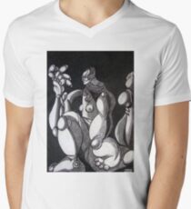 female figure Men's V-Neck T-Shirt