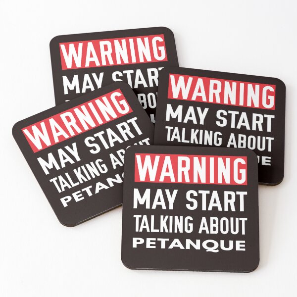 Item preview, Warning May Start Talking About Petanque, Funny Petanque, Petanque Boule Bocce Player Funny Saying designed and sold by Aerial Addicts.