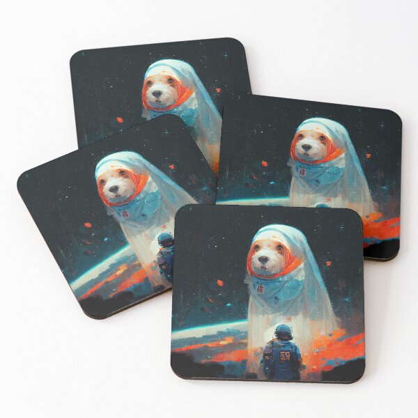 Item preview, Space Borker Astronaut Dog in the Universe designed and sold by MythicPrompts.