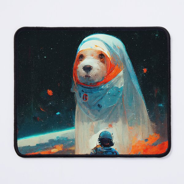 Item preview, Space Borker Astronaut Dog in the Universe designed and sold by MythicPrompts.
