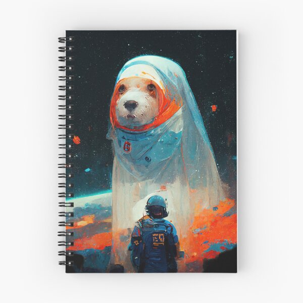 Item preview, Space Borker Astronaut Dog in the Universe designed and sold by MythicPrompts.