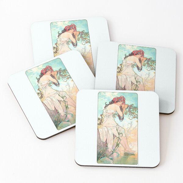 Item preview, Les Saisons 4  -Alphonse Mucha -Art Nouveau Mucha -Vintage Alphonse Woman Nouveau designed and sold by TeeARTHY.