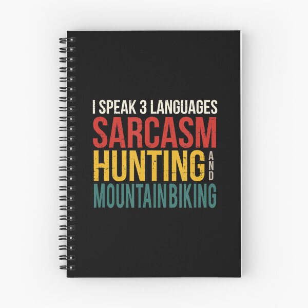 Item preview, Speak 3 Languages Sarcasm Hunting And Mountain Biking designed and sold by NhungYenvi.