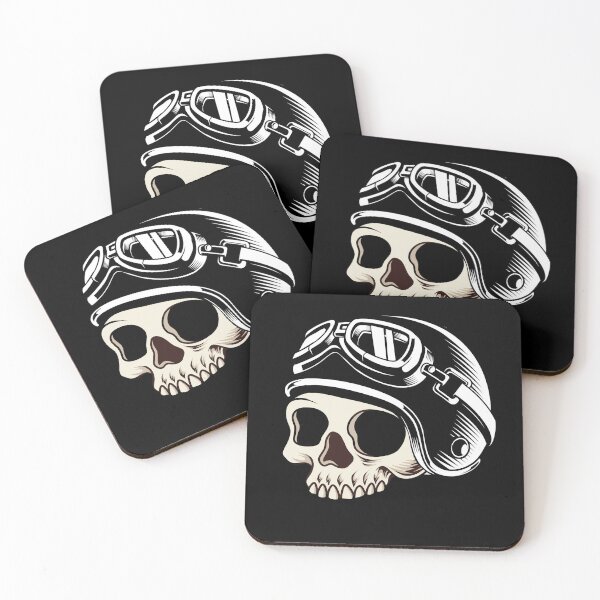 Item preview, Skeleton Biker Skull designed and sold by Whitetailcrafts.