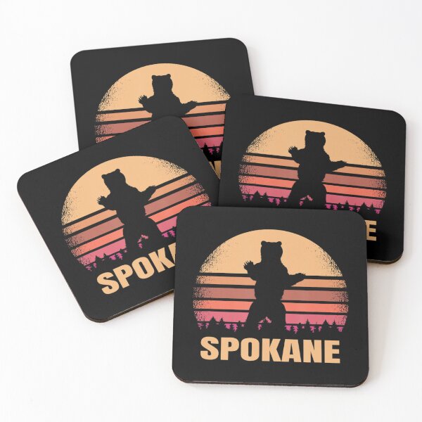 Item preview, Spokane Washington Vintage Bear Wa Distressed 70S 80S Sunset designed and sold by NhungYenvi.