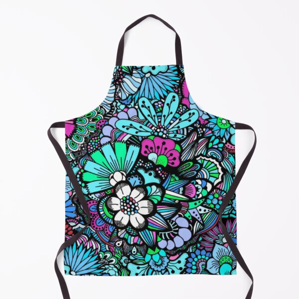 Item preview, Turquoise Patchwork Floral Pattern designed and sold by Edenglow Prints & Peculiars.