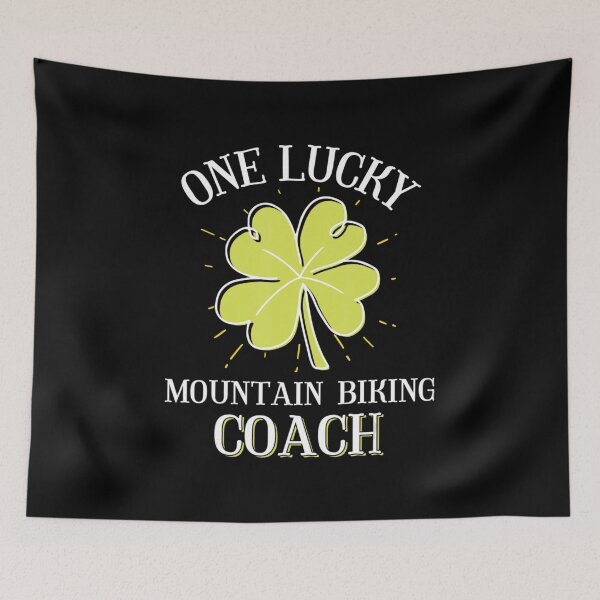 Item preview, St Patricks Day Lucky Mountain Biking Coach designed and sold by NhungYenvi.