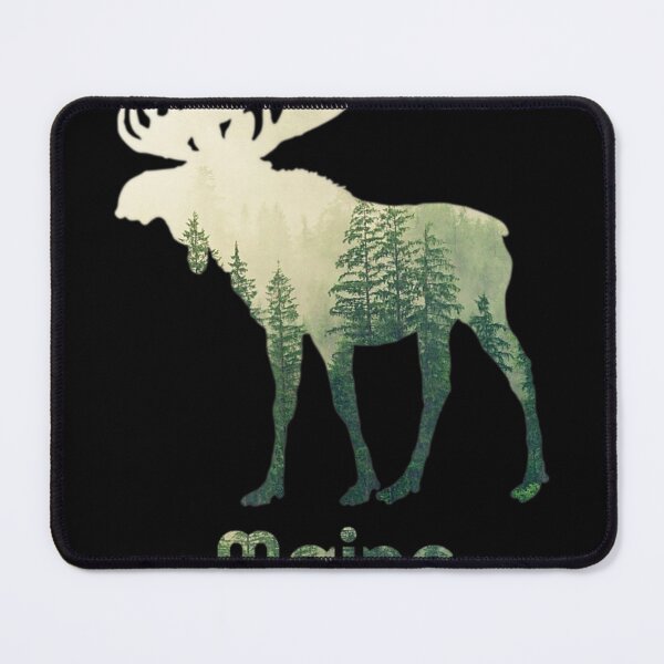 Item preview, State Of Maine Moose Forest Tree Hunter Wildlife designed and sold by NhungYenvi.