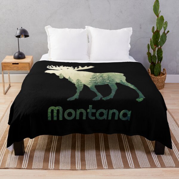 Item preview, State Of Montana Moose Forest Tree Hunter Wildlife designed and sold by NhungYenvi.