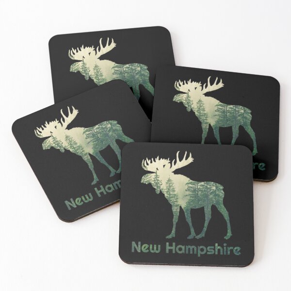 Item preview, State Of New Hampshire Moose Forest Tree Hunter Wildlife designed and sold by NhungYenvi.