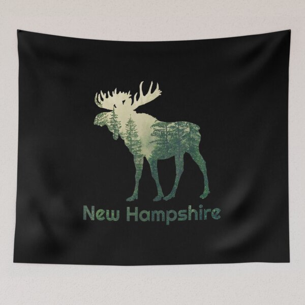 Item preview, State Of New Hampshire Moose Forest Tree Hunter Wildlife designed and sold by NhungYenvi.