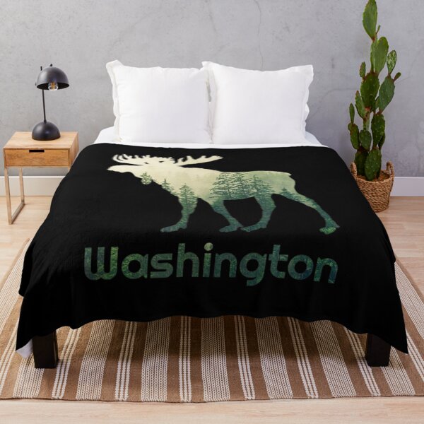 Item preview, State Of Washington Moose Forest Tree Hunter Wildlife designed and sold by NhungYenvi.