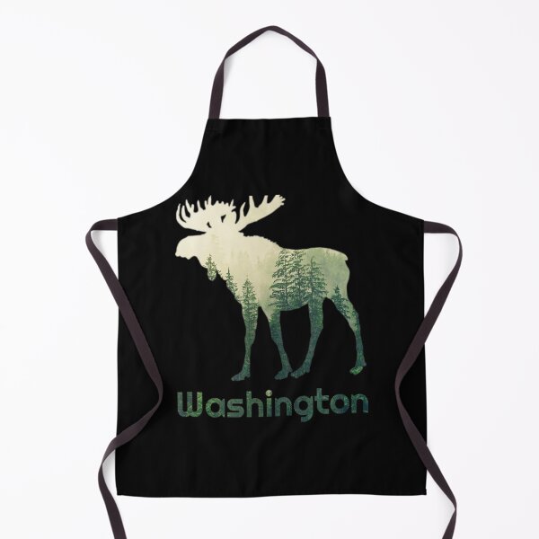 Item preview, State Of Washington Moose Forest Tree Hunter Wildlife designed and sold by NhungYenvi.