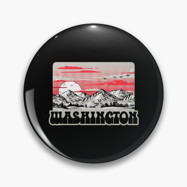Item preview, State Of Washington Vintage Eighties Mountains Retro designed and sold by NhungYenvi.