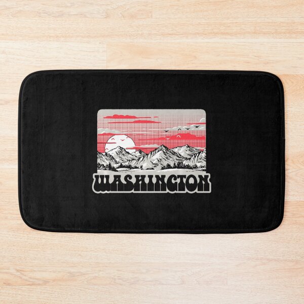 Item preview, State Of Washington Vintage Eighties Mountains Retro designed and sold by NhungYenvi.