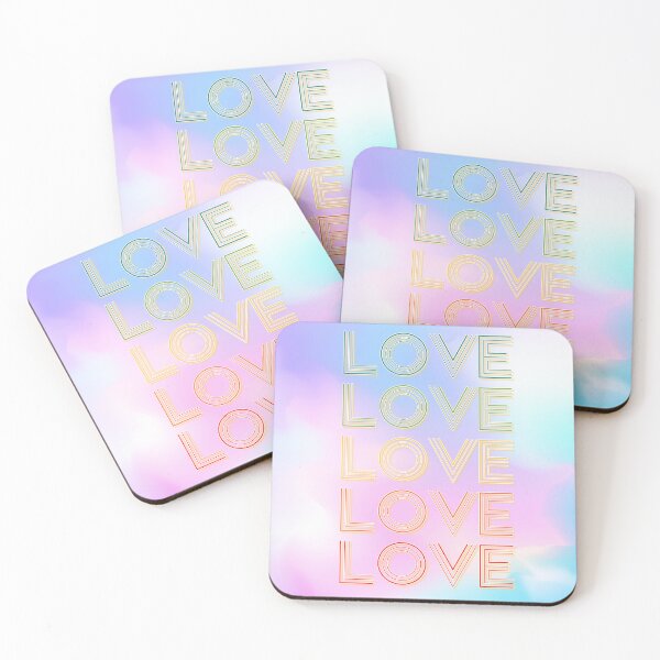 Item preview, love,repeatedly Lettering,pastel colored watercolor painting,violet designed and sold by zzzozzo.