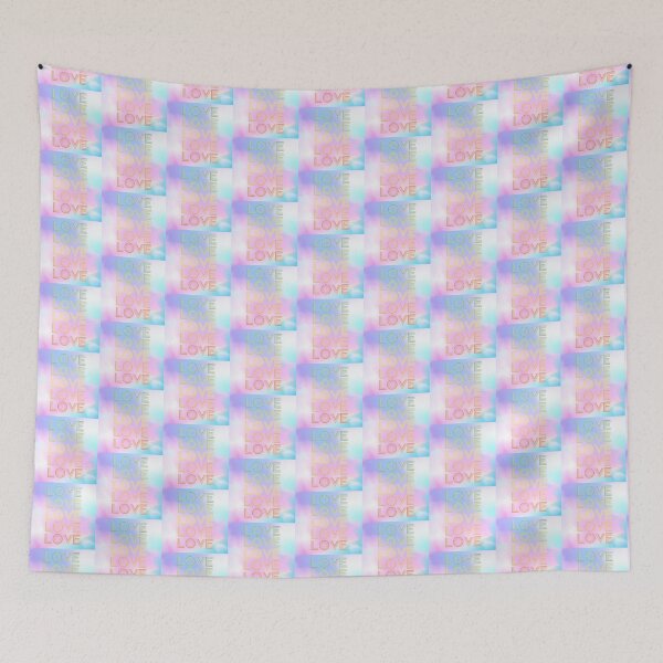 Item preview, love,repeatedly Lettering,pastel colored watercolor painting,violet designed and sold by zzzozzo.