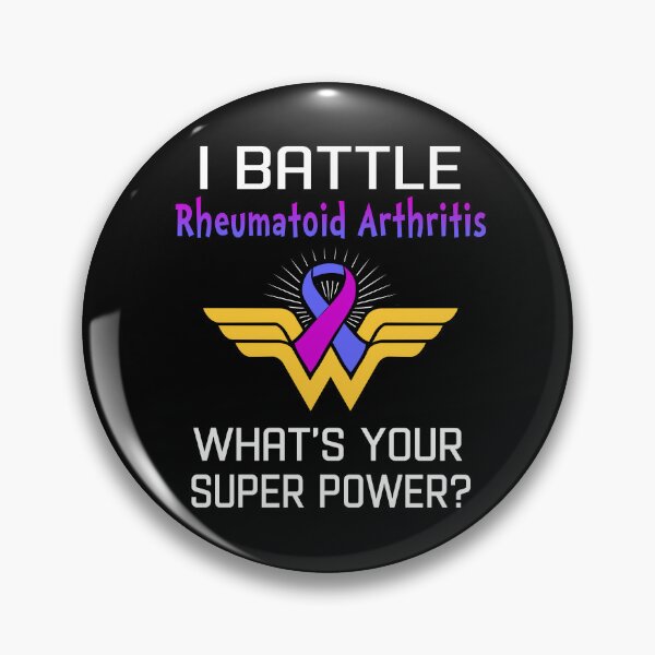 Item preview, I Battle Rheumatoid Arthritis What's Your Super Power Support Rheumatoid Arthritis Warrior Gifts  designed and sold by Sabfit.