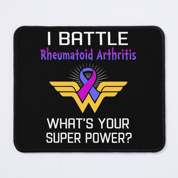 Item preview, I Battle Rheumatoid Arthritis What's Your Super Power Support Rheumatoid Arthritis Warrior Gifts designed and sold by Sabfit.