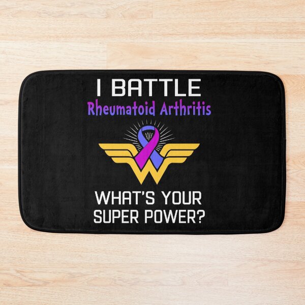 Item preview, I Battle Rheumatoid Arthritis What's Your Super Power Support Rheumatoid Arthritis Warrior Gifts  designed and sold by Sabfit.
