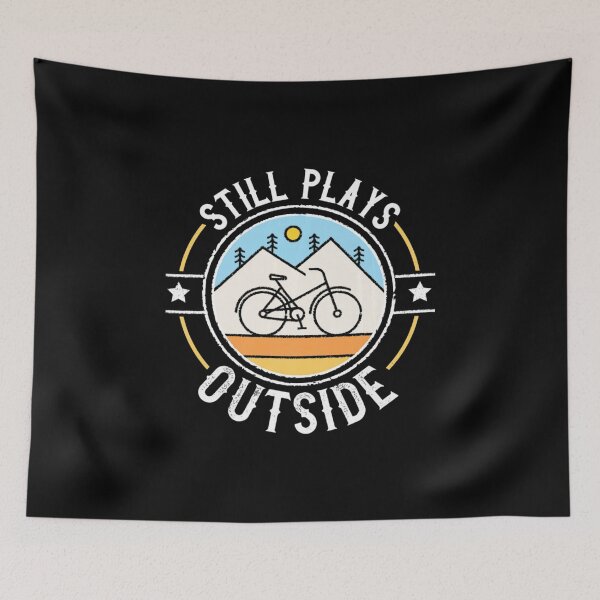 Item preview, Still Plays Outside Cycling Mountain Biking Mtb Biker designed and sold by NhungYenvi.