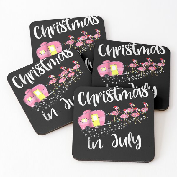 Item preview, Funny Camping Pink Flamingo Christmas In July  designed and sold by aumarian.