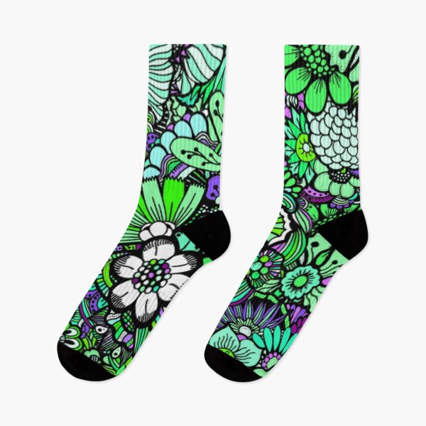 Item preview, Green Patchwork Floral Pattern designed and sold by Edenglow Prints & Peculiars.