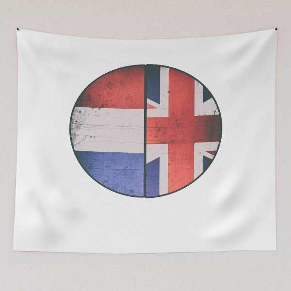 Item preview, British Dutch Ancestry Weathered-Look Design designed and sold by merchhost.