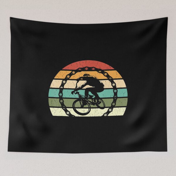 Item preview, Sunset Retro Vintage Mountain Biking Gear designed and sold by NhungYenvi.