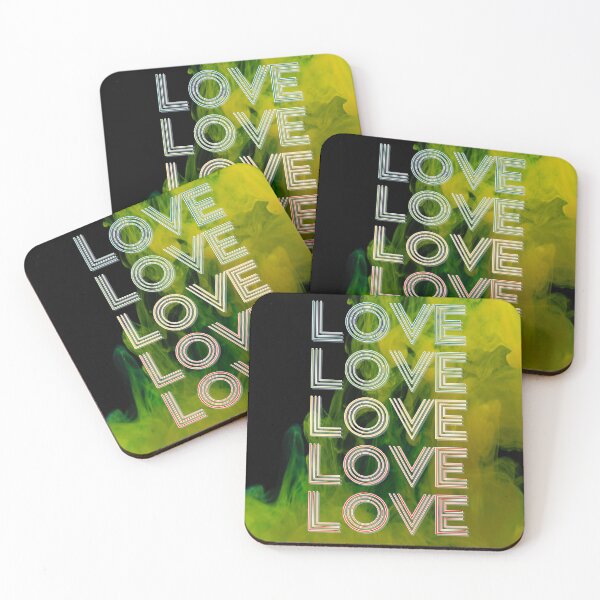 Item preview, love,Mixed color,repeatedly Lettering,green designed and sold by zzzozzo.