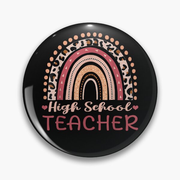 Item preview, High School Teacher Leopard Rainbow Boho  designed and sold by aumarian.