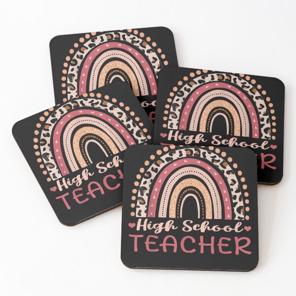 Item preview, High School Teacher Leopard Rainbow Boho  designed and sold by aumarian.