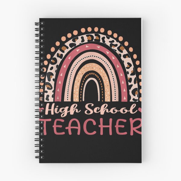 Item preview, High School Teacher Leopard Rainbow Boho  designed and sold by aumarian.
