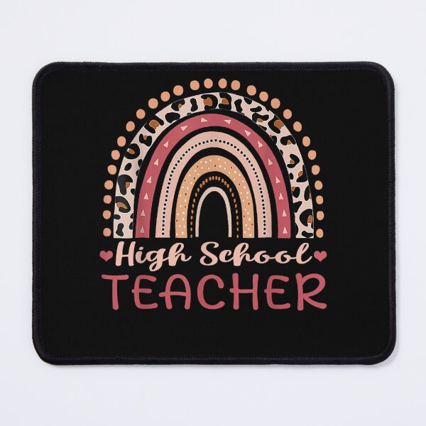 Item preview, High School Teacher Leopard Rainbow Boho  designed and sold by aumarian.