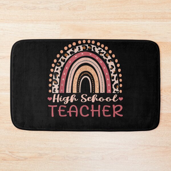 Item preview, High School Teacher Leopard Rainbow Boho  designed and sold by aumarian.