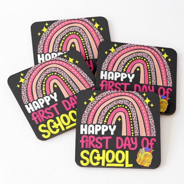Item preview, Rainbow Happy First Day Of School Teacher Kid Back To School  designed and sold by aumarian.