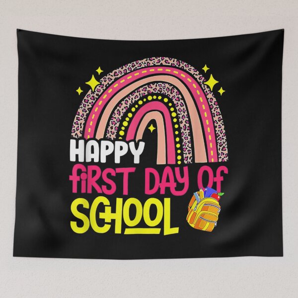 Item preview, Rainbow Happy First Day Of School Teacher Kid Back To School  designed and sold by aumarian.
