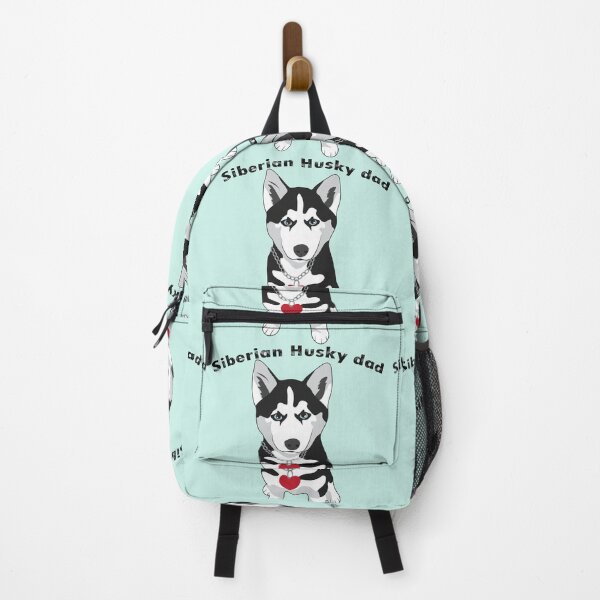 Item preview, Siberian husky dad shirts, siberian husky dad masks, Siberian husky dad clothes, Siberian husky dad hats, Siberian husky dsd packback designed and sold by Poussyarts.