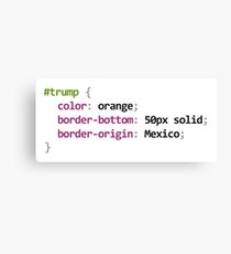 CSS | Trump Canvas Print
