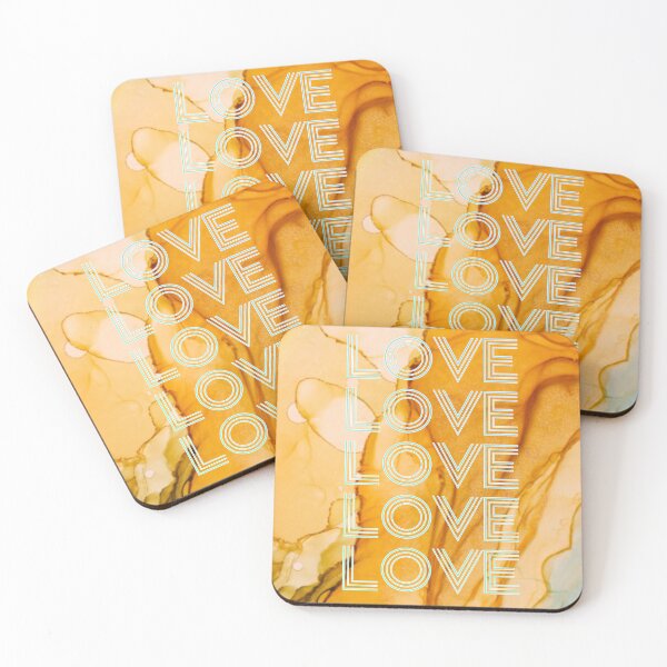 Item preview, love,repeatedly Lettering,various colored painting,yellow,vivid colors designed and sold by zzzozzo.