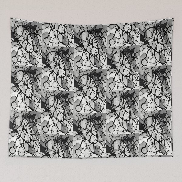 Item preview, Neurographic pattern with a circles and variety shapes by MariDani designed and sold by MariDaniArt.