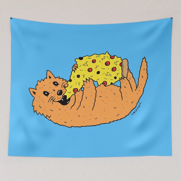 Item preview, Pizzacat designed and sold by Wolfmask Art.