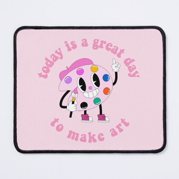 Item preview, Today Is A Great Day To Make Art Cartoon Palette Pink designed and sold by everything4eva.